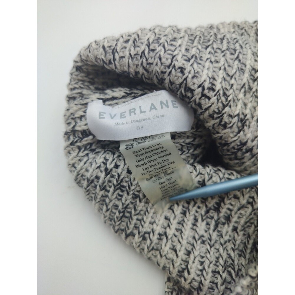 Everlane Unisex Gray Wool Beanie Hat Womens Mens One Size - Picture 6 of 6